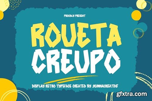 Roueta Creupo - Display Retro Font MF8K42V