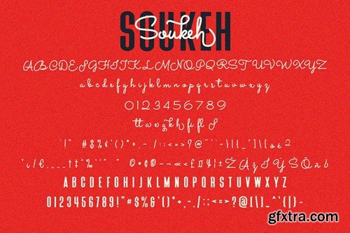 Soukeh Script Sans Serif Font Duo PGHUWRM