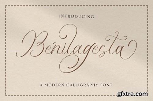 Benilagesta - Calligraphy Font CS65SZS