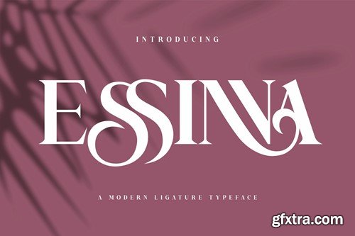 Essinna|Modern Ligature Typeface E3QLSNT