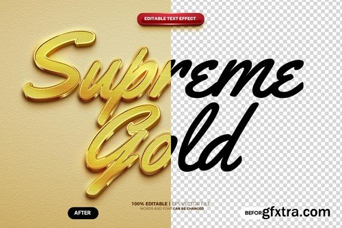 Luxury Supreme Gold Text Effect 9RVKANT