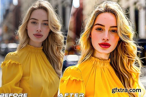 Painting Photoshop Action GNWK45V Painting Photoshop Action GNWK45V