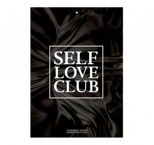 Minimalist Black and White Abstract Poster Layout