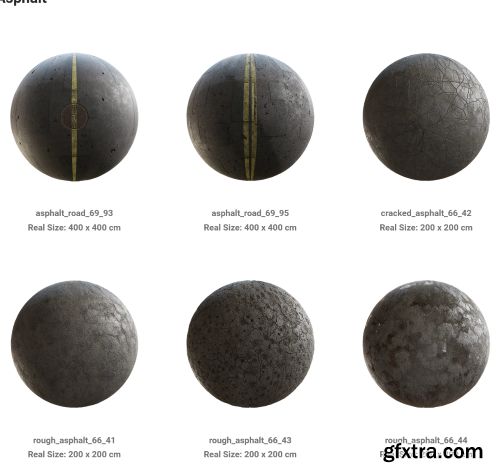 CGAxis – Physical 10 – Asphalt PBR Textures Collection