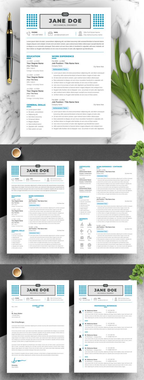 Clean and Professional Resume CV Templates