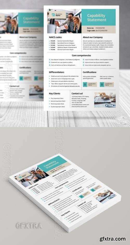 Capability Statement Business Document Template 758294797