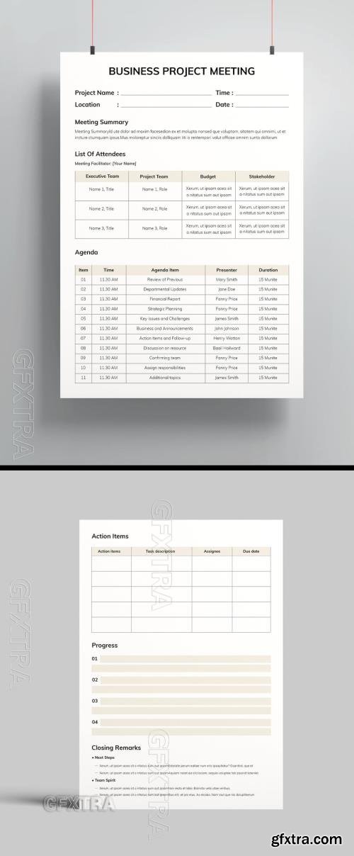Business Project Meeting Template 760290585 Business Project Meeting Template 760290585