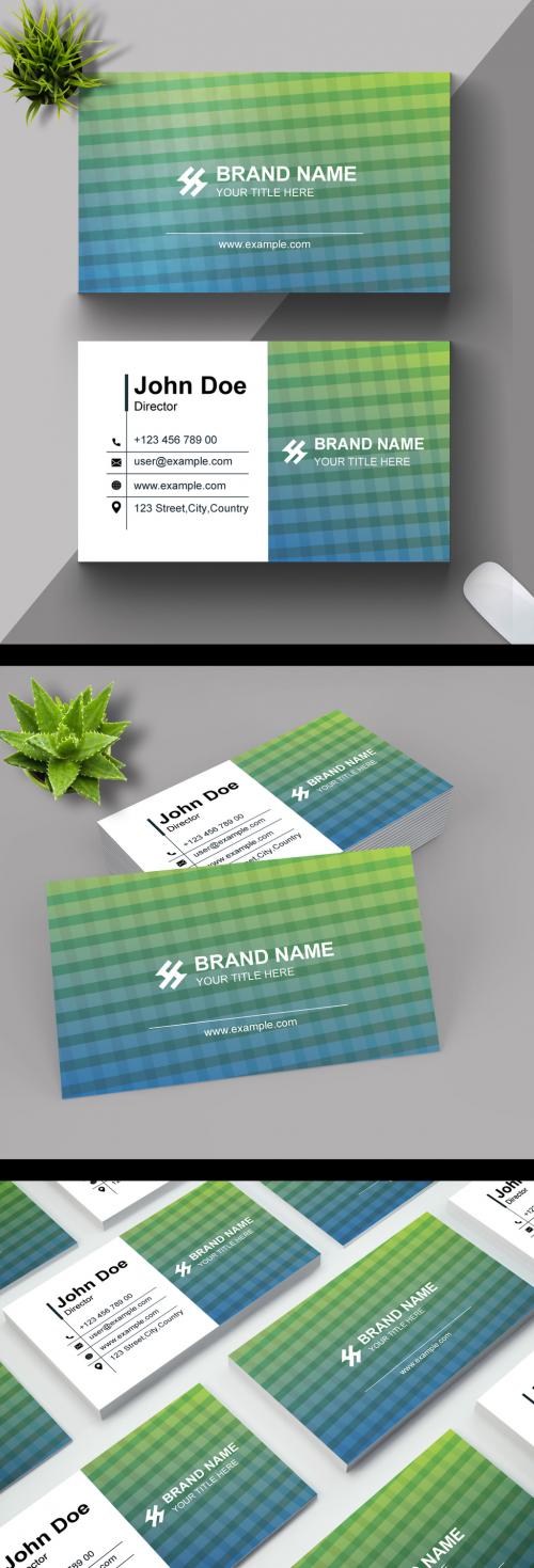 Clean Design Business Card Layout