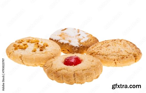 Spanish Cookies Isolated 6xJPEG