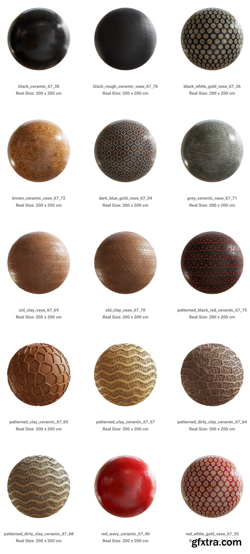 CGAxis – Physical 10 – Ceramic PBR Textures Collection