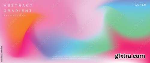 Abstract Vibrant Gradient Mesh Background Vector 6xAI