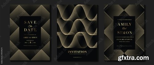 Geometric Line Pattern Cover Design Vector 6xAI