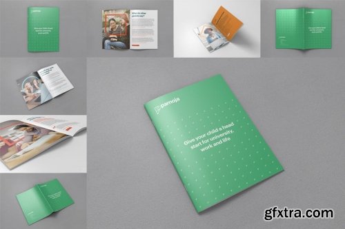 Brochure and Magazine Cover Mockup Collections 9xPSD