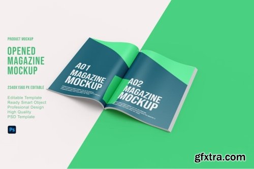 Brochure and Magazine Cover Mockup Collections 9xPSD