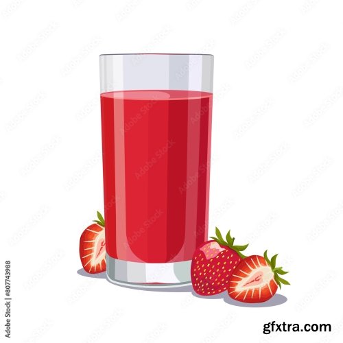 Vector Clipart With Citrus Drink Isolated For Design 6xAI
