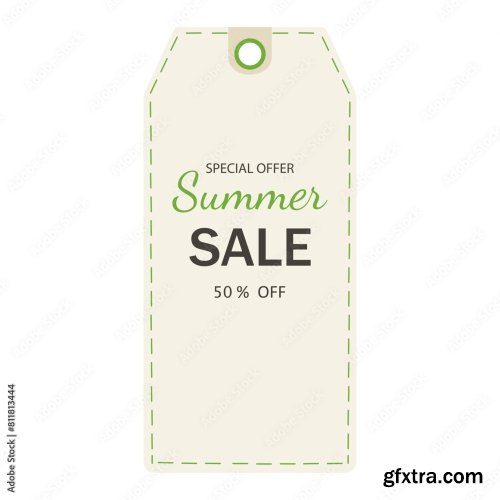 Tag With Text Summer Sale 6xAI