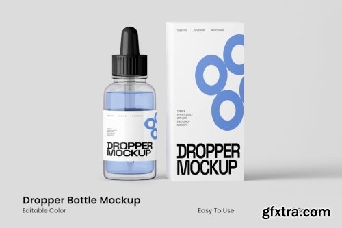 Dropper With Box Mockup Collections 15xPSD