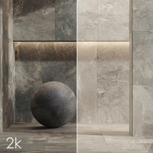 Stone Set 58 - Bundle / 2 types: Black Slate & Brown Slate / 2K