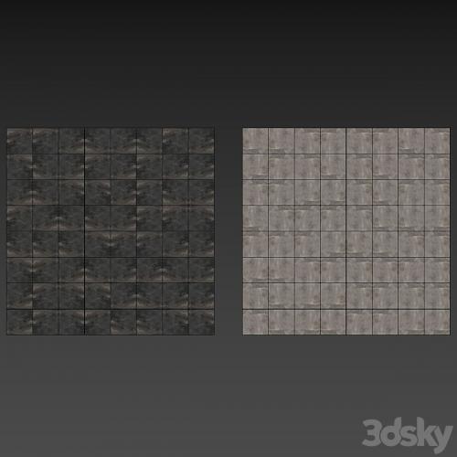 Stone Set 58 - Bundle / 2 types: Black Slate & Brown Slate / 2K