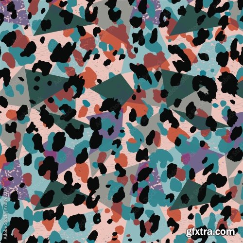 Leopard Pattern Colorful Design 6xAI