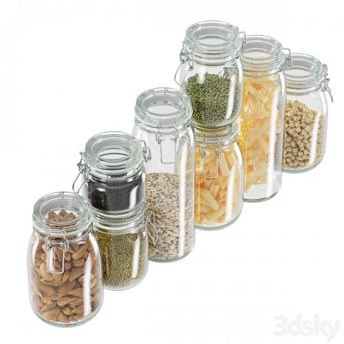 glass jar set