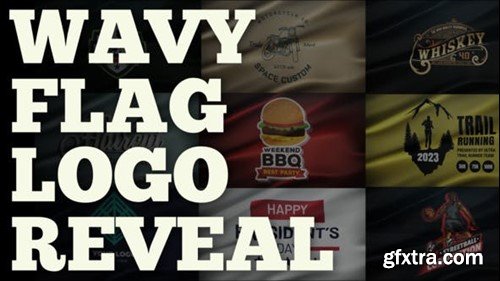Videohive Wavy Flag Logo Reveal 52309888