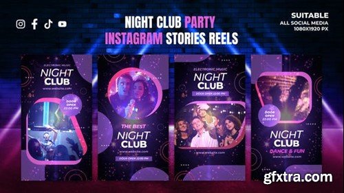 Videohive Night Club Party Instagram Stories 52296341