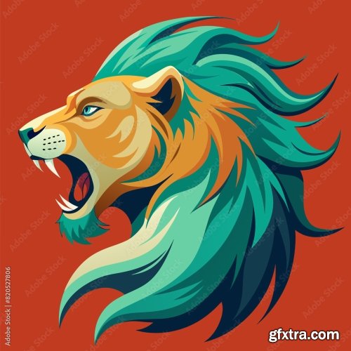 Lion Logo 6xSVG