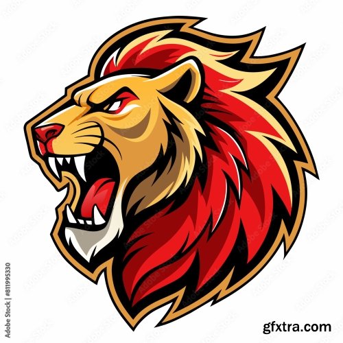 Lion Logo 6xSVG