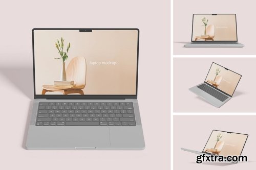 Laptop Mockup Collections 12xPSD