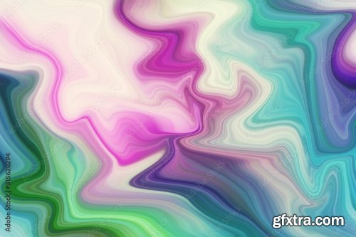 Abstract Color Flow Gradient Background 6xJPEG