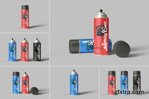Hair Spray Bottle Mockup Collections 14xPSD