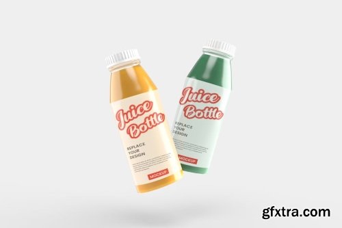 Juice Bottle Mockup Collections 14xPSD