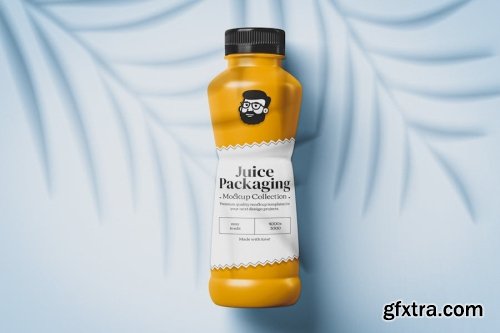 Juice Bottle Mockup Collections 14xPSD