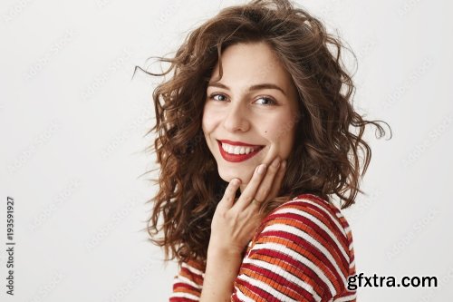 Cute Happy European Woman 6xJPEG