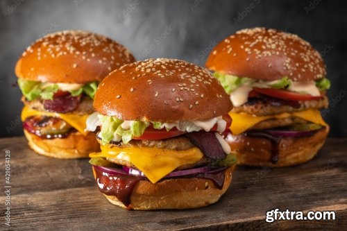 Big Grilled Chicken Burger 6xJPEG