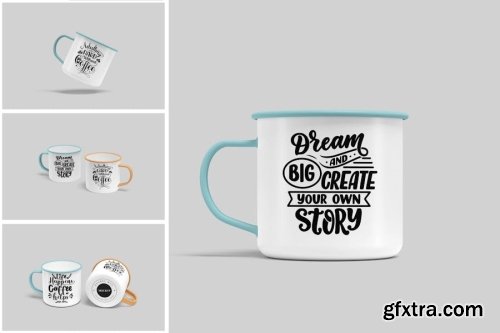 Enamel Mug Mockup Collections 12xPSD