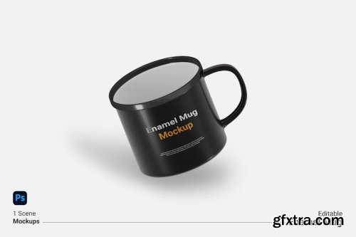 Enamel Mug Mockup Collections 12xPSD