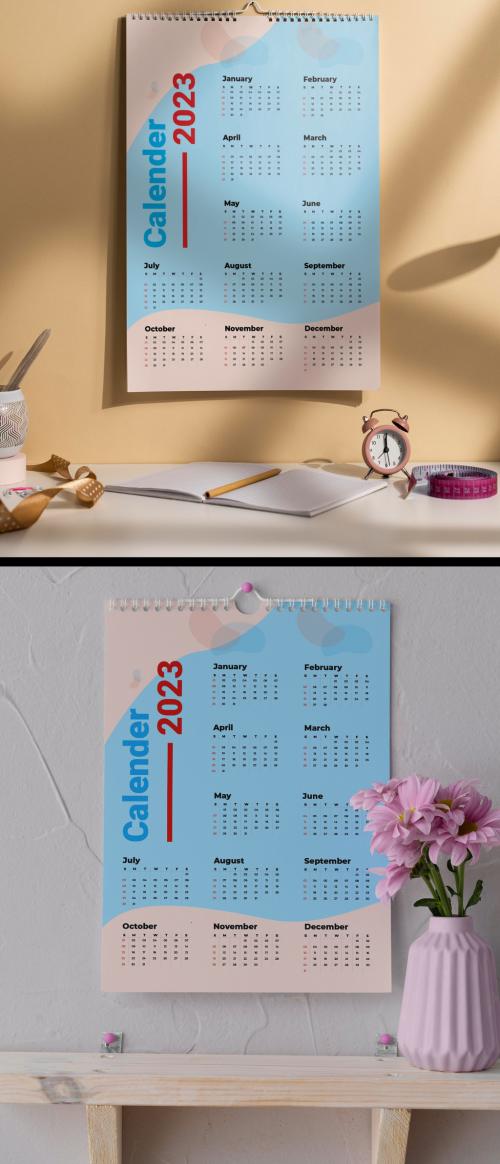2023 Calendar Design Layout Template