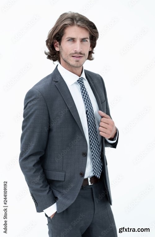 Stylish Young Man In Suit And Tie 6xJPEG