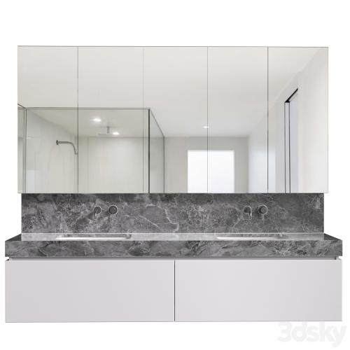 Bathroom Cabinets with washbasins in modern style. Bathroom furniture.Bathroom Sink Cabinets