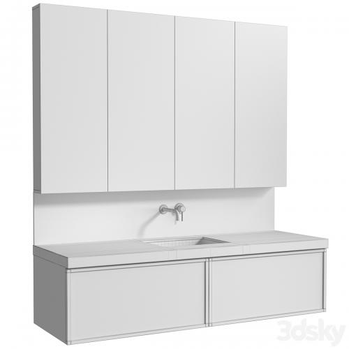 Bathroom Cabinets with washbasins in modern style. Bathroom furniture.Bathroom Sink Cabinets