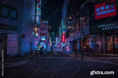 A Night Of The Neon Street 4xJPEG