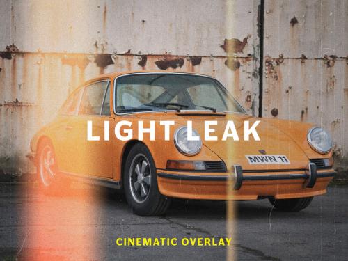 Film Burn Light Leak Effect Mockup