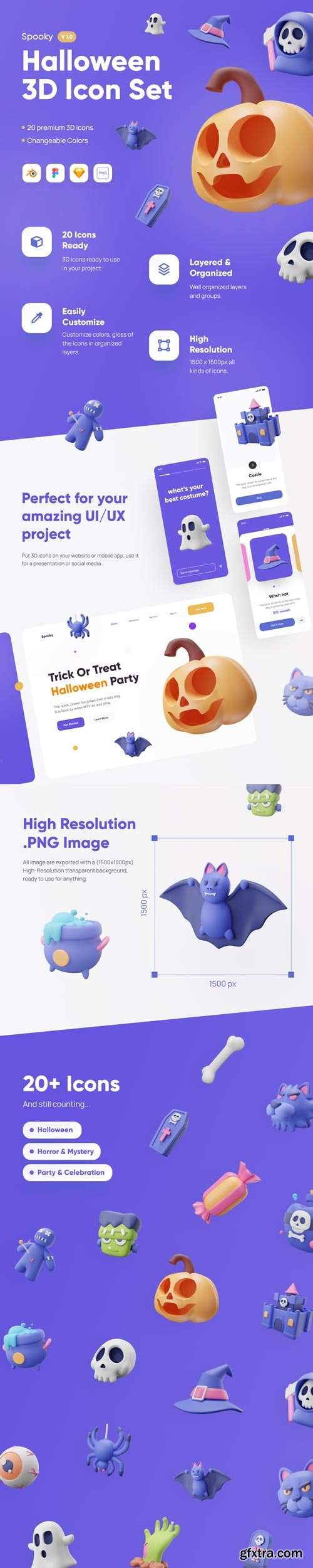 Emoty - Party and Celebration 3D Emoji Set Model