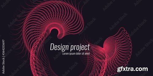 Vector Abstract Background With Dynamic Waves 6xAI