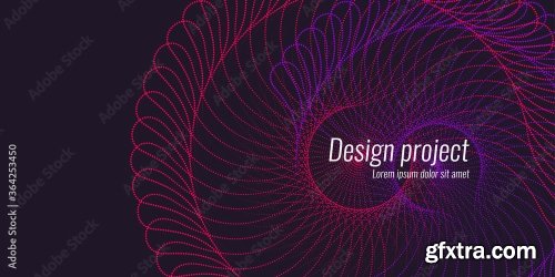 Vector Abstract Background With Dynamic Waves 6xAI