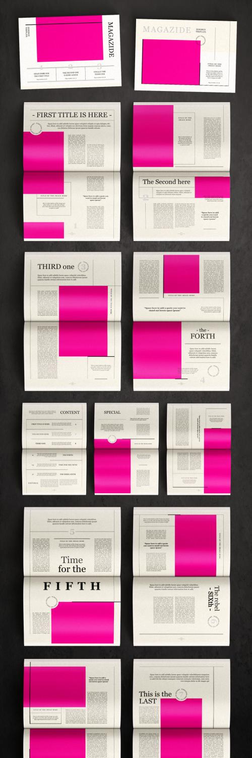 MagaSide Indesign Template