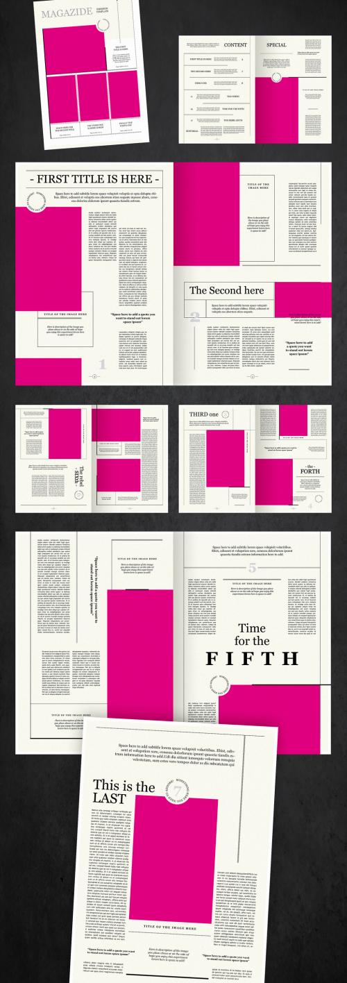 MagaSide Indesign Template A3