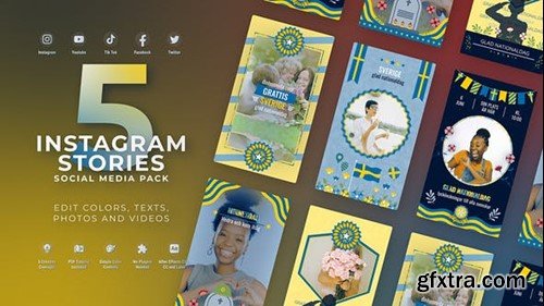 Videohive Swedish Independence Day Sweden Flag Instagram Stories 52342878 Videohive Swedish Independence Day Sweden Flag Instagram Stories 52342878